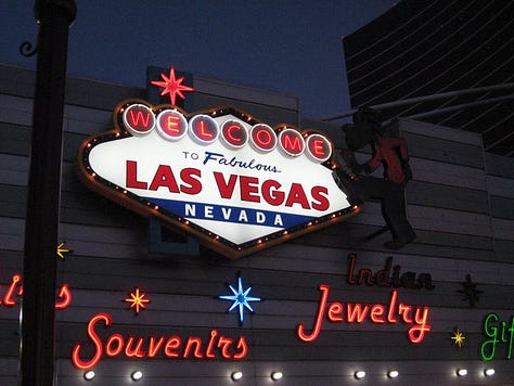 Compliation of photos ofthe Las Vegas strip taken in 2011