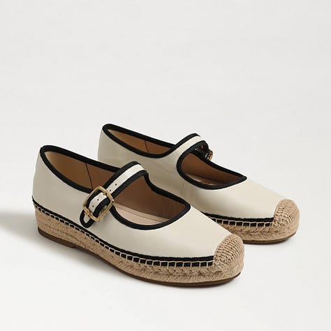 Clockwise from top left: Viani Milano Tommi Leopard Double Mary Jane , Sam Edelman Mackie Mary Jane Espadrille , Emme Parsons Tramonto Mary Jane , Viani Milano Vic Double Mary Jane , 3.1 Phillip Lim ID Flowerworks Mesh Mary Jane , J. Crew Factory Woven Mary Jane Flats.