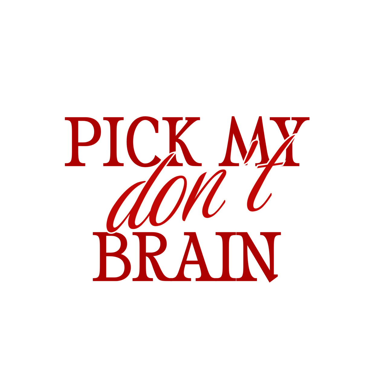 Don't Pick my Brain logo