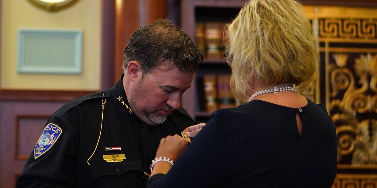 Josh Cramer Sworn In as Bradenton's New Police Chief, Marking a New Era of Leadership