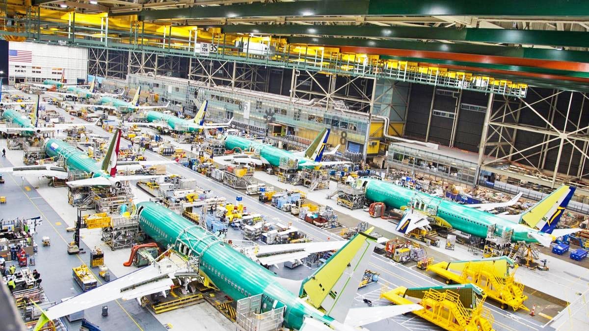 Boeing 737 production line