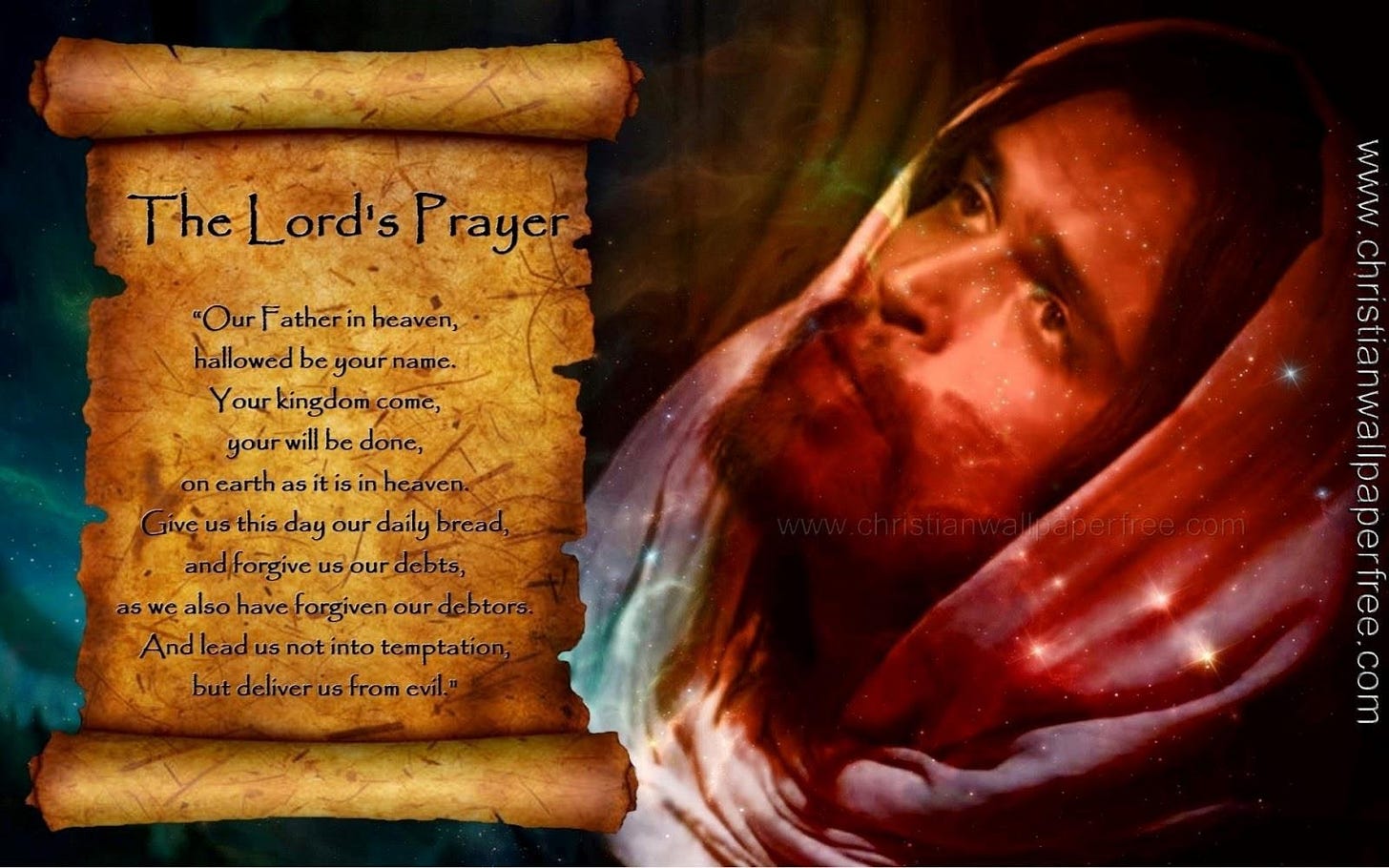 The Lords Prayer - Christian Wallpaper Free