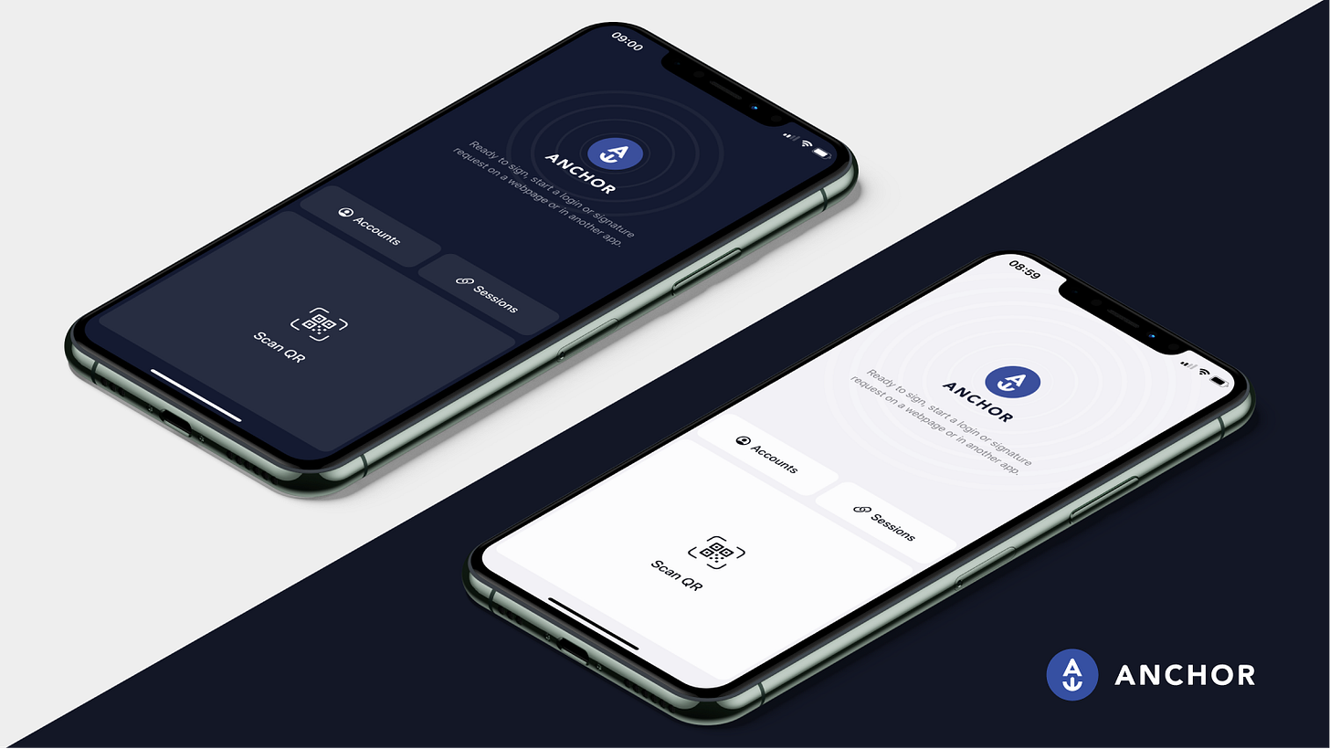 Anchor app on a phone
