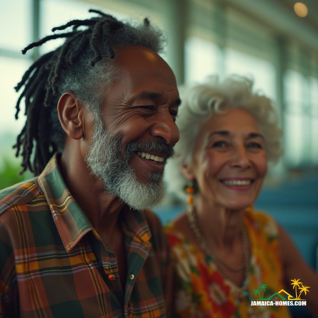 Couple arriving in Jamaica, capturing the joy and emotion of coming home. Couple arriving in Jamaica, capturing the joy and emotion of coming home.