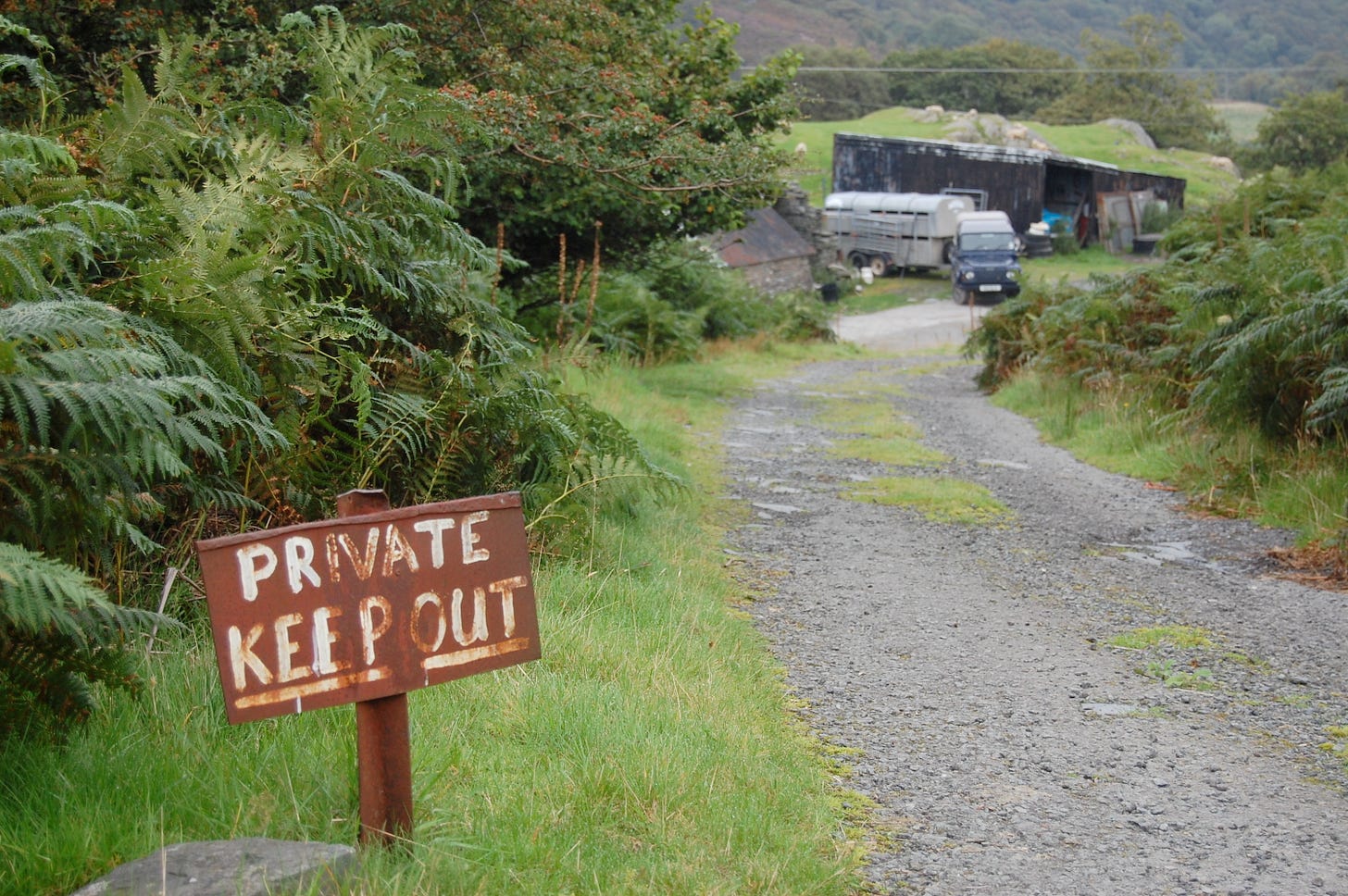 Keep Out sign, Snowdonia