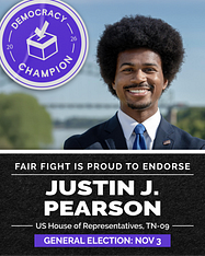 A photo of Justin J. Pearson, candidate for U.S. House of Representatives