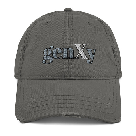 genXy Distressed Dad Hat — $24