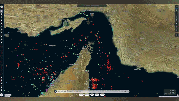 Watch shipping through the Strait of Hormuz grind to a halt amid Iran  conflict