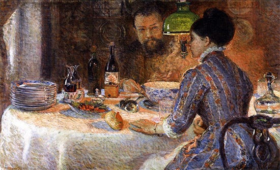 Beneath the Lamp, 1897, Marie Bracquemond Beneath the Lamp, 1897, Marie Bracquemond