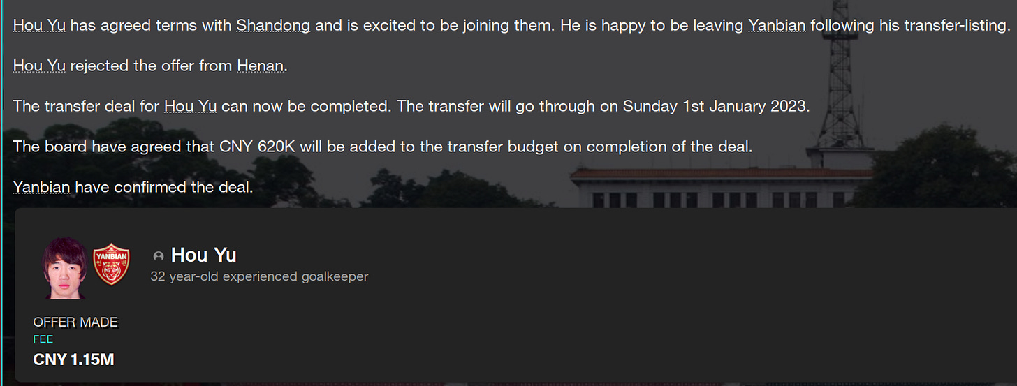 Football Manager 2023 Hou Yu Football Manager 2023 Hou Yu