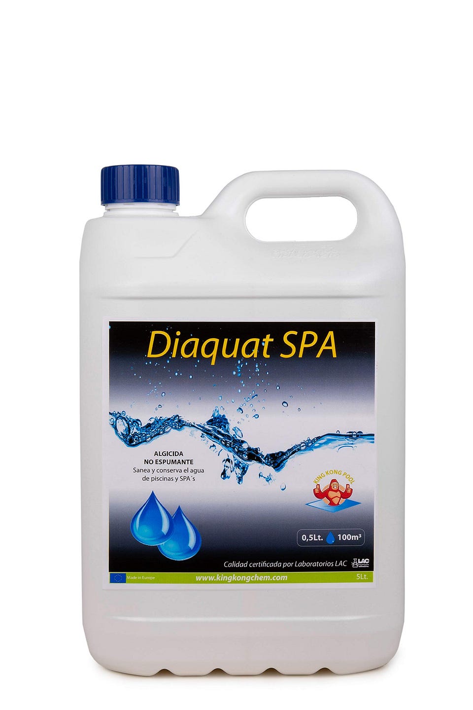 Algicida ULTRACONCENTRADO DIAQUAT SPA 5 L no espumante - Efecto  CLARIFICANTE de Larga duracion - Antialgas de acción rápida - Apto para  Liner: Amazon.es: Jardín