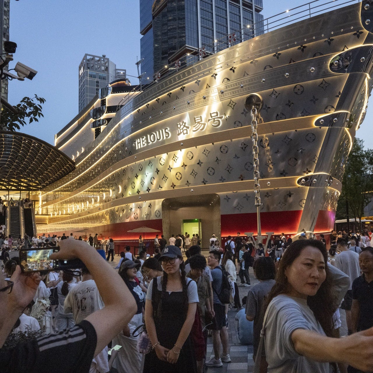 The Louis, as the vessel-shaped building is known, has become Shanghai’s new must-see landmark.