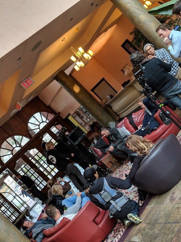 Behind The Scenes of filming Hotel Bellacombe. A highly successful flop.