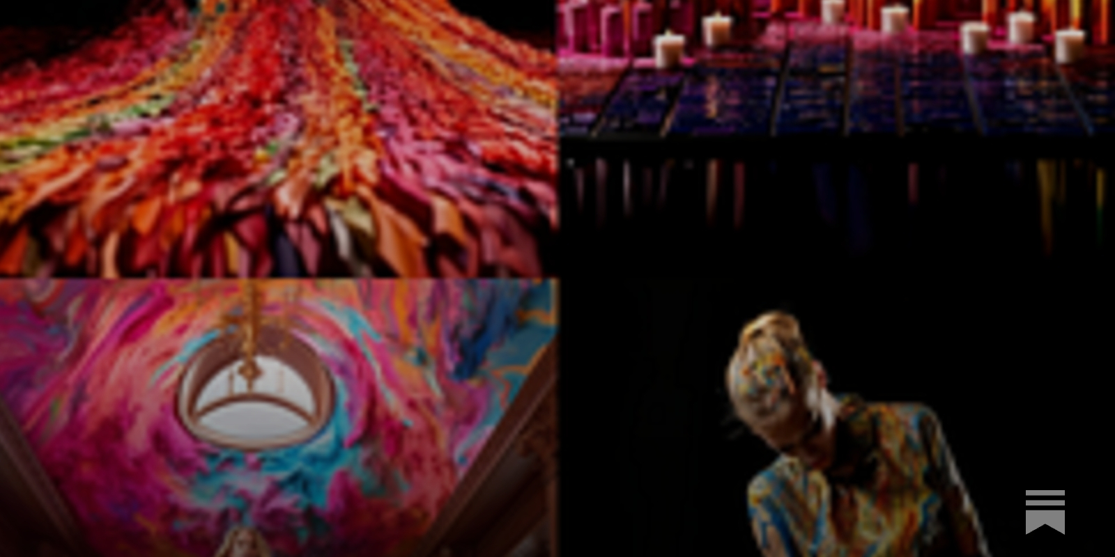 Melted Crayon Met Gala Dress - by Justin Hart - Hello, AI