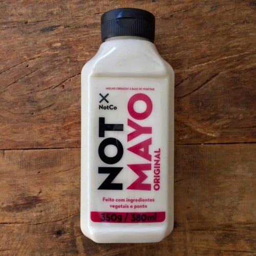NOT MAYO MOLHO MAIONESE CREMOSA VEGETAL ORIGINAL 350G - NOTCO