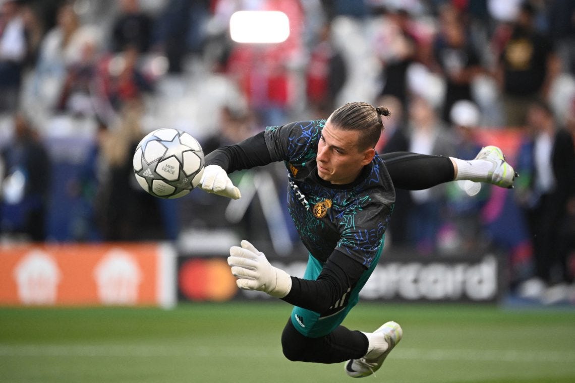 West Ham will hold talks to sign Real Madrid goalkeeper Andriy Lunin