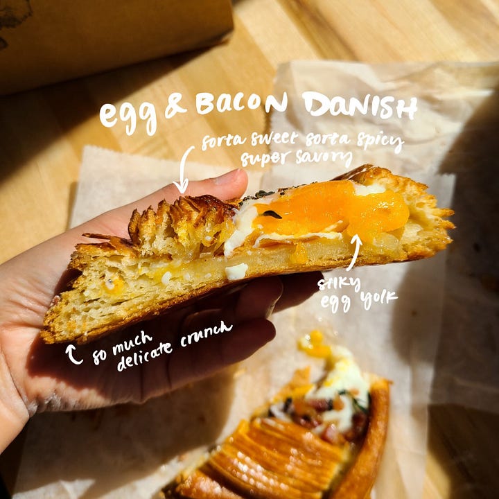 Dan the Baker egg & bacon danish