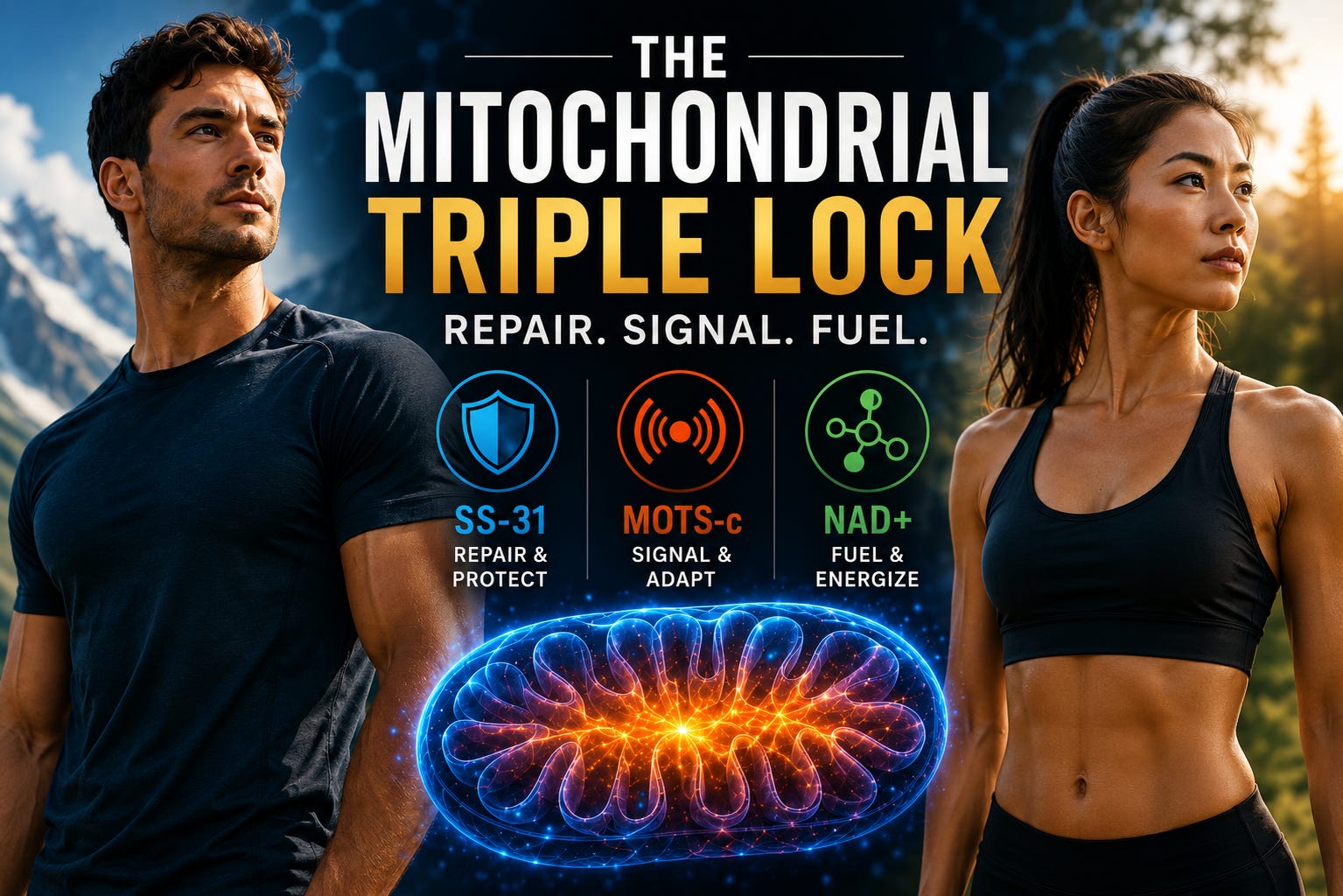 The Mitochondrial Triple Lock — Why Most People Misunderstand SS-31, MOTS-c and NAD+