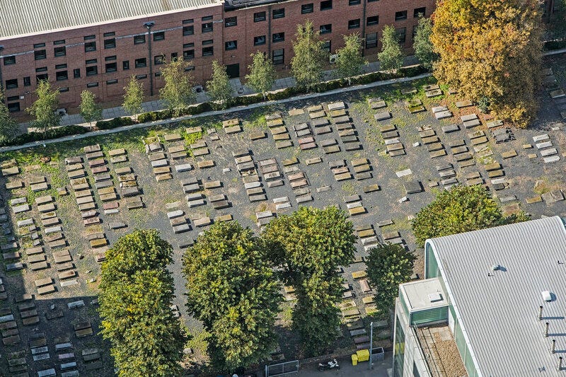 The Novo Cemetary from above