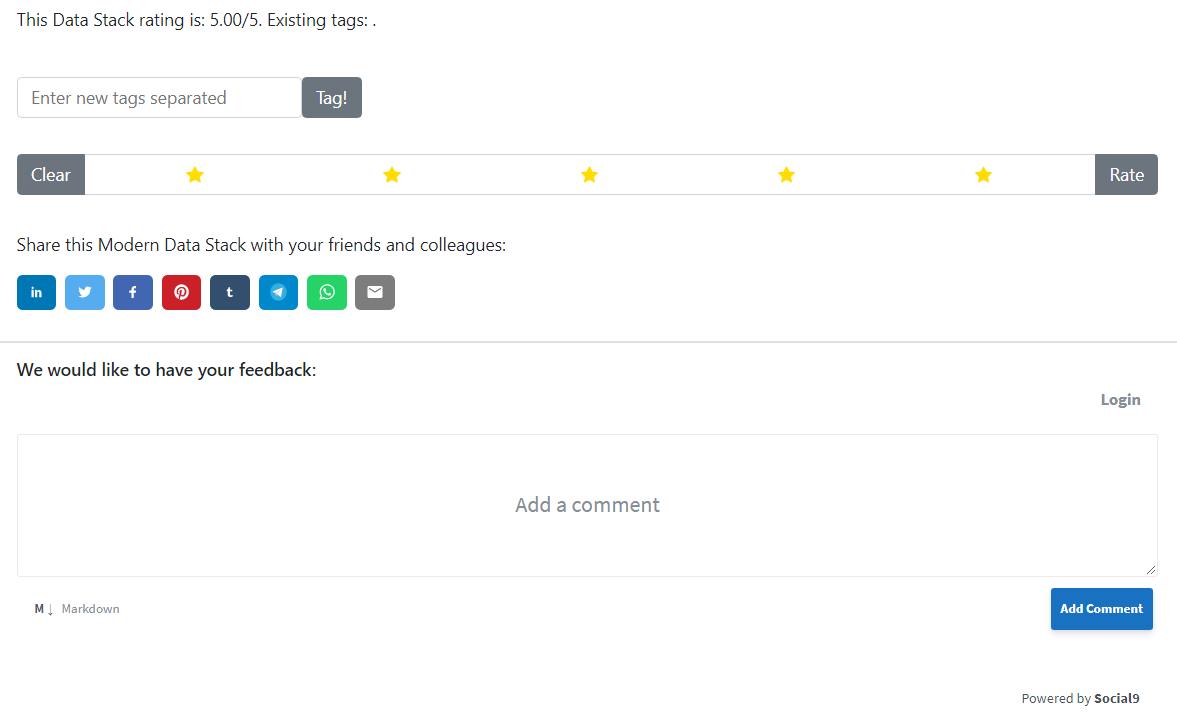 Data Solution Blueprints - Tag, Rate, Share, Subscribe