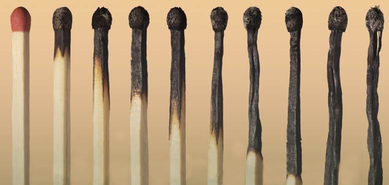 A row of burnt matches

AI-generated content may be incorrect.