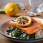 Ginger-Garlic Salmon with Greens