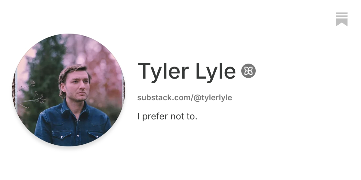 Tyler Lyle | Substack