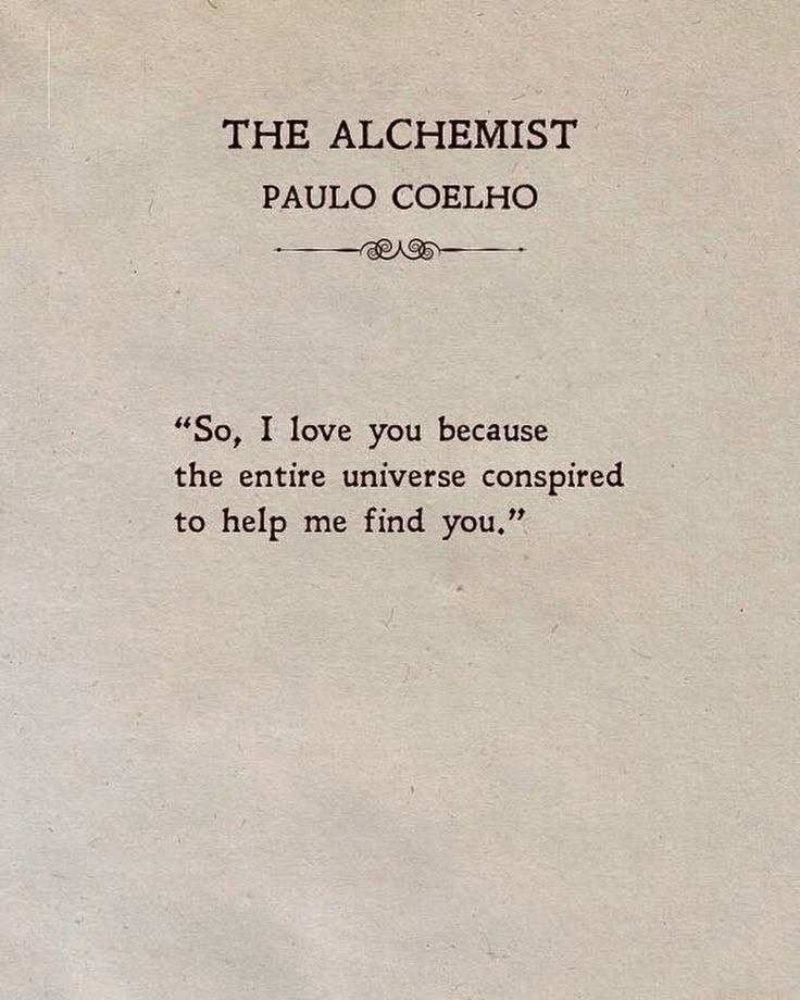 This may contain: the alchemist by paul coelhoo is written in black on white paper