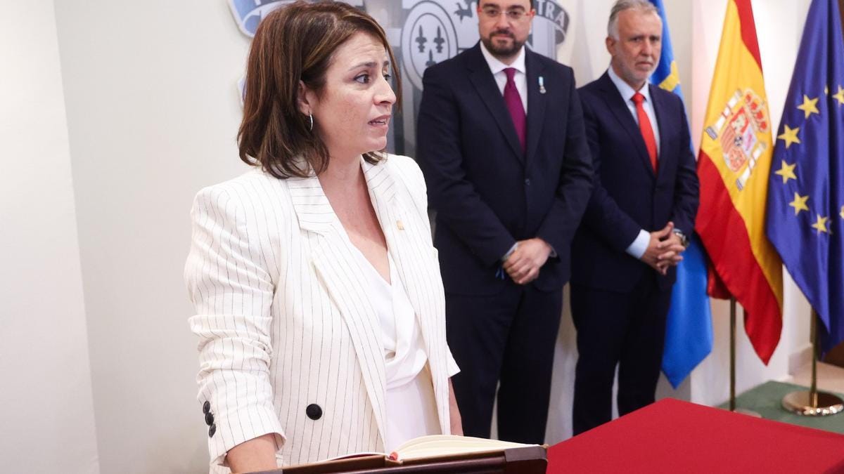 Adriana Lastra toma posesión como delegada del Gobierno instando a Arcelor  a dar el paso hacia la descarbonización