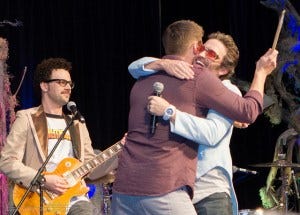 Jensen and Rob hug by KarenCookePhotography