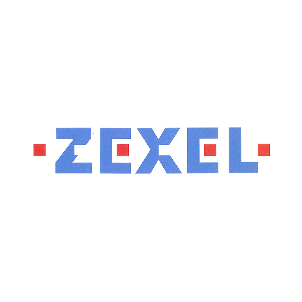 Logo for Japanese car-parts maker Zexel designed by PAOS in 1991, LogoArchive, Logo Histories