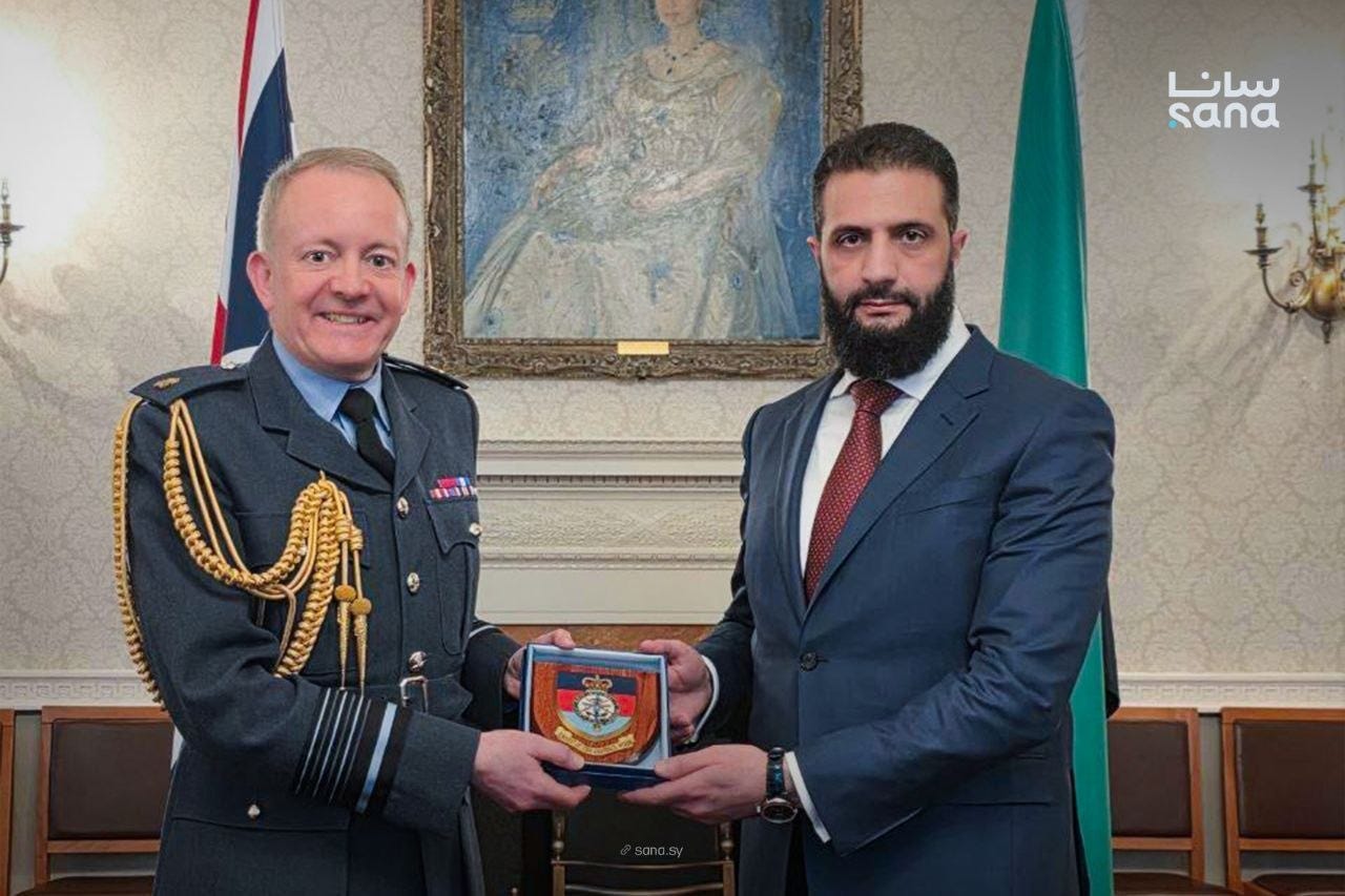 President al-Sharaa meets UK defense chief during London visit President al-Sharaa meets UK defense chief during London visit