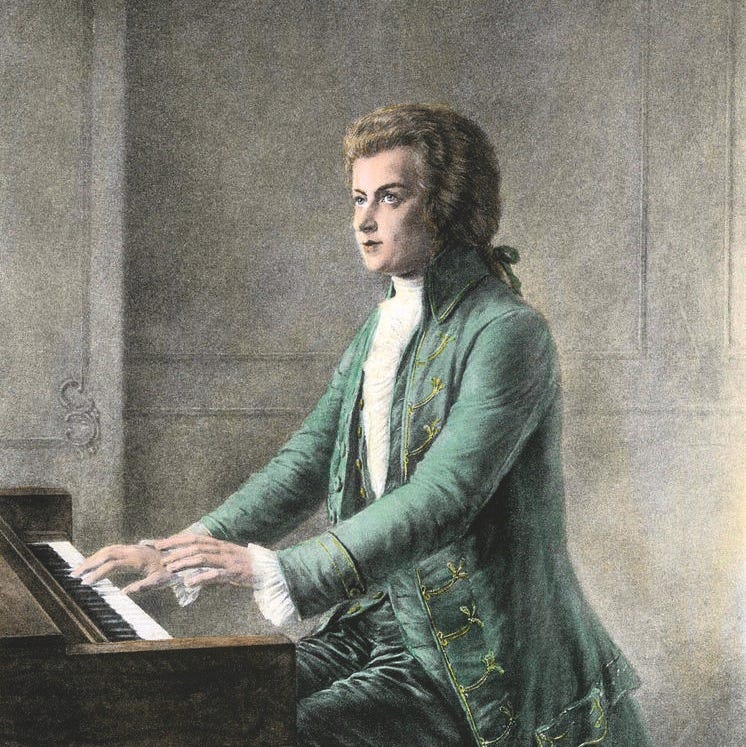 Portrait Of Wolfgang Amadeus Mozart, Engraving by European School