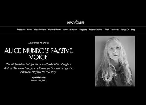 The unsurprising failures of Alice Munro, the mom