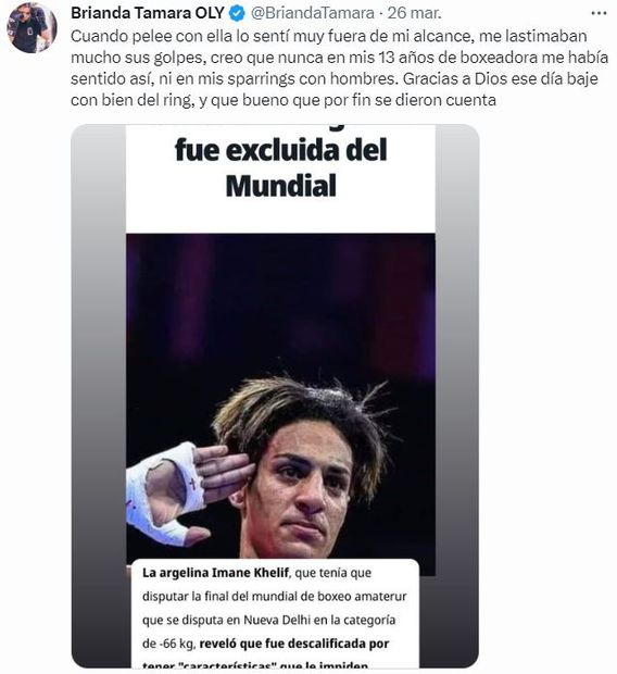 Brianda Cruz, boxeadora mexicana emitió su postura