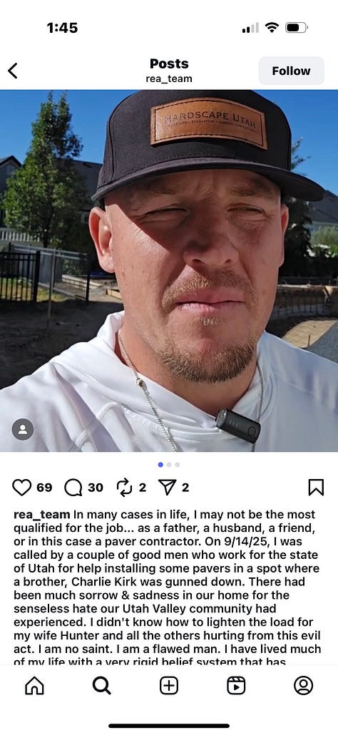 Contractors’ own posts and handyman-app reviews indicate rapid renovation orders placed less than 72 hours after the assassination — an unusual timeline for a major crime scene of this magnitude.