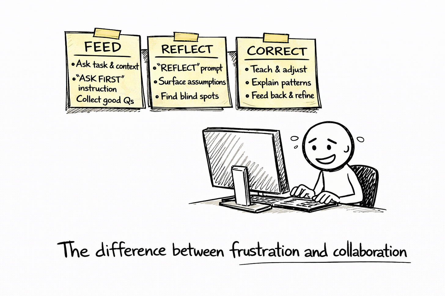 AI prompting tips: feed, reflect, and correct