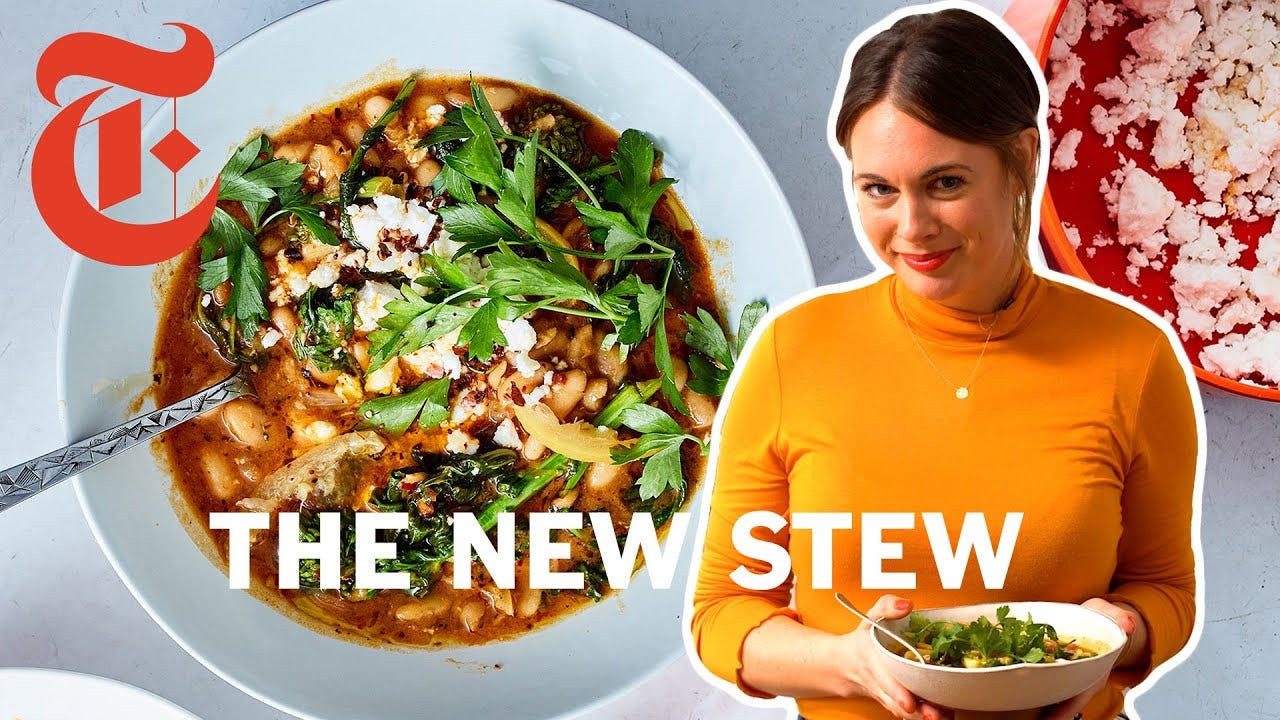 Alison Roman&#39;s Spicy White Bean Stew | NYT Cooking - YouTube
