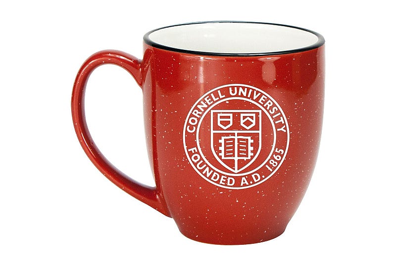 A Cornell University mug A Cornell University mug