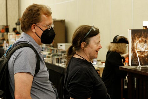 An assortment of people and scenes from Armadillocon 2024, held September 6-8 in Austin, Texas. 