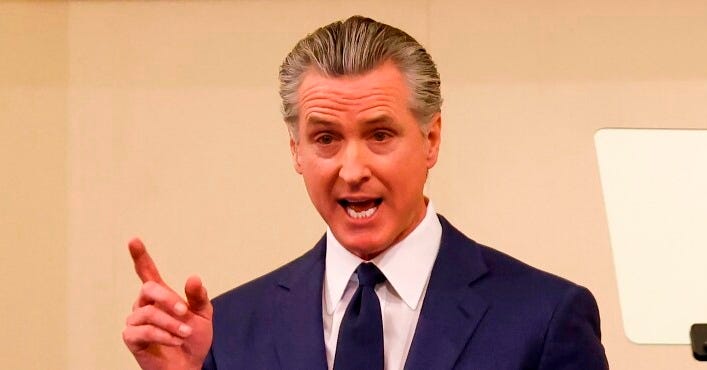 California Gov. Gavin Newsom used his final State of the State Address on  Thursday to tout accomplishments from labor to tax policy, while providing  a hint of how his future stump speeches