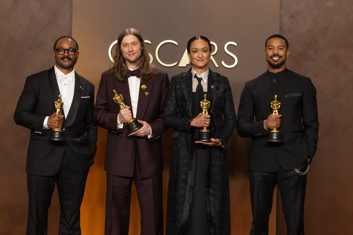 The Sinners team with their Academy Awards | Image via The Academy of Motion Picture Arts and Sciences