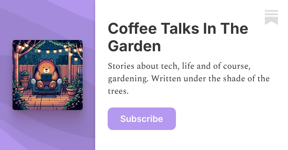 Coffee Talks In The Garden | Harris | Substack