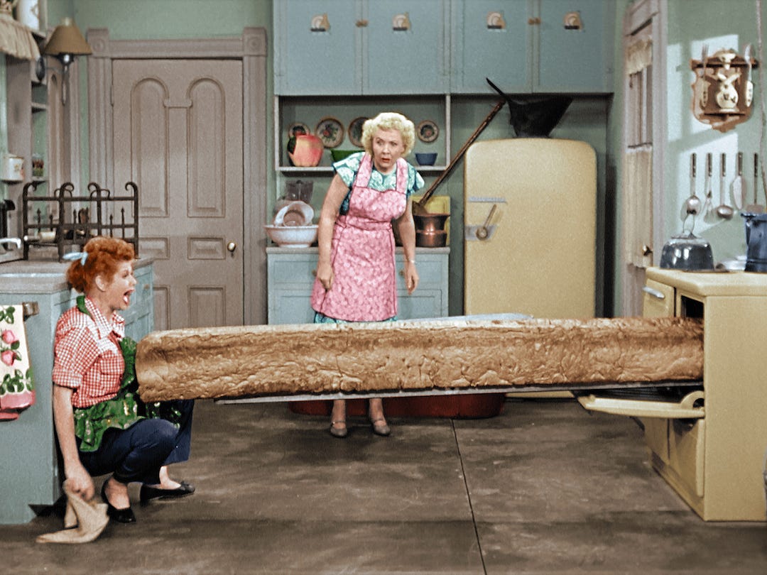 Lucy Bakes a Big Loaf in I Love Lucy Christmas Special | FrontRowCenter