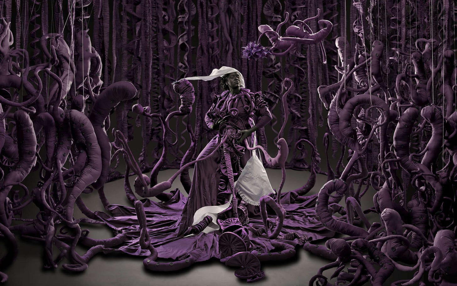 Sprawling Roots and Richly Hued Gowns Permeate Mary Sibande's Postcolonial  Artworks — Colossal