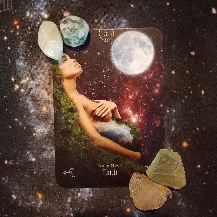 A Message From the Universe ~ Faith and Determination, Queen of the Moon Oracle Card A Message From the Universe ~ Faith and Determination, Queen of the Moon Oracle Card