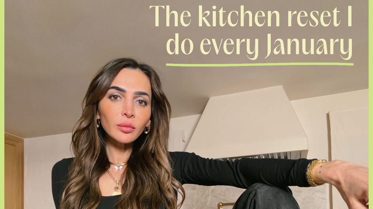 The kitchen reset I do every January