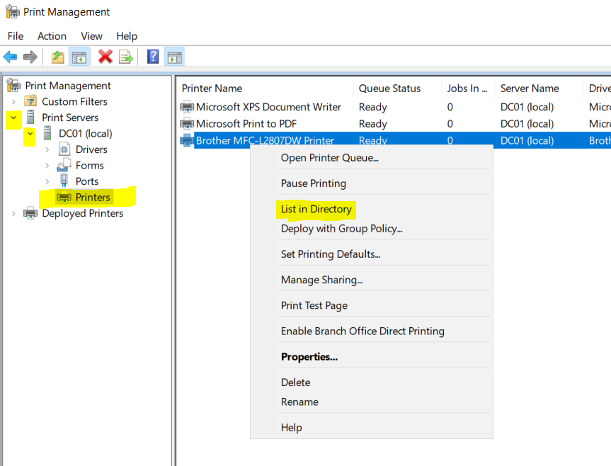 Printer Sharing in AD Walkthrough - by Bill Sanders