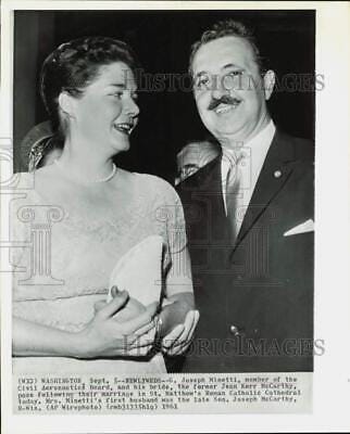1961 Press Photo Joseph Minetti and Jean Kerr McCarthy, married in Washington | eBay