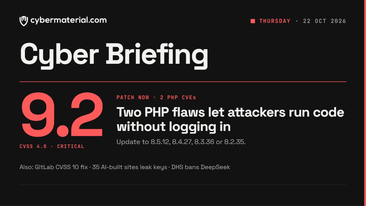 Cyber Briefing – October 22, 2026